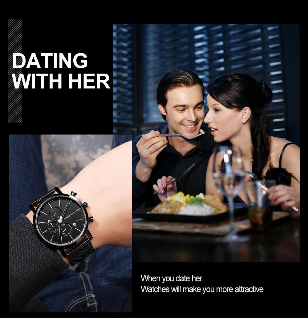 Men Watch Brand Business Style