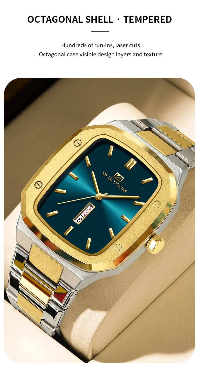 Men Watch Gold 3Bar