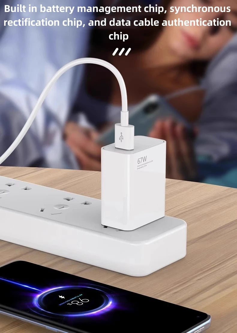 67W USB Fast Charger type C USB