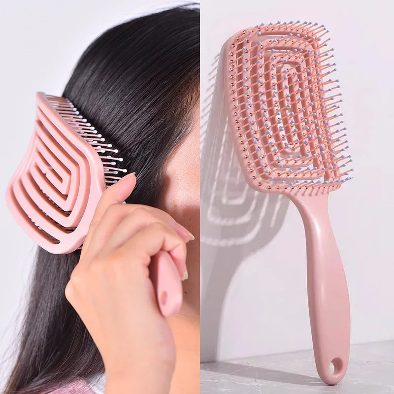 Comb Hollow Out Hair Brush