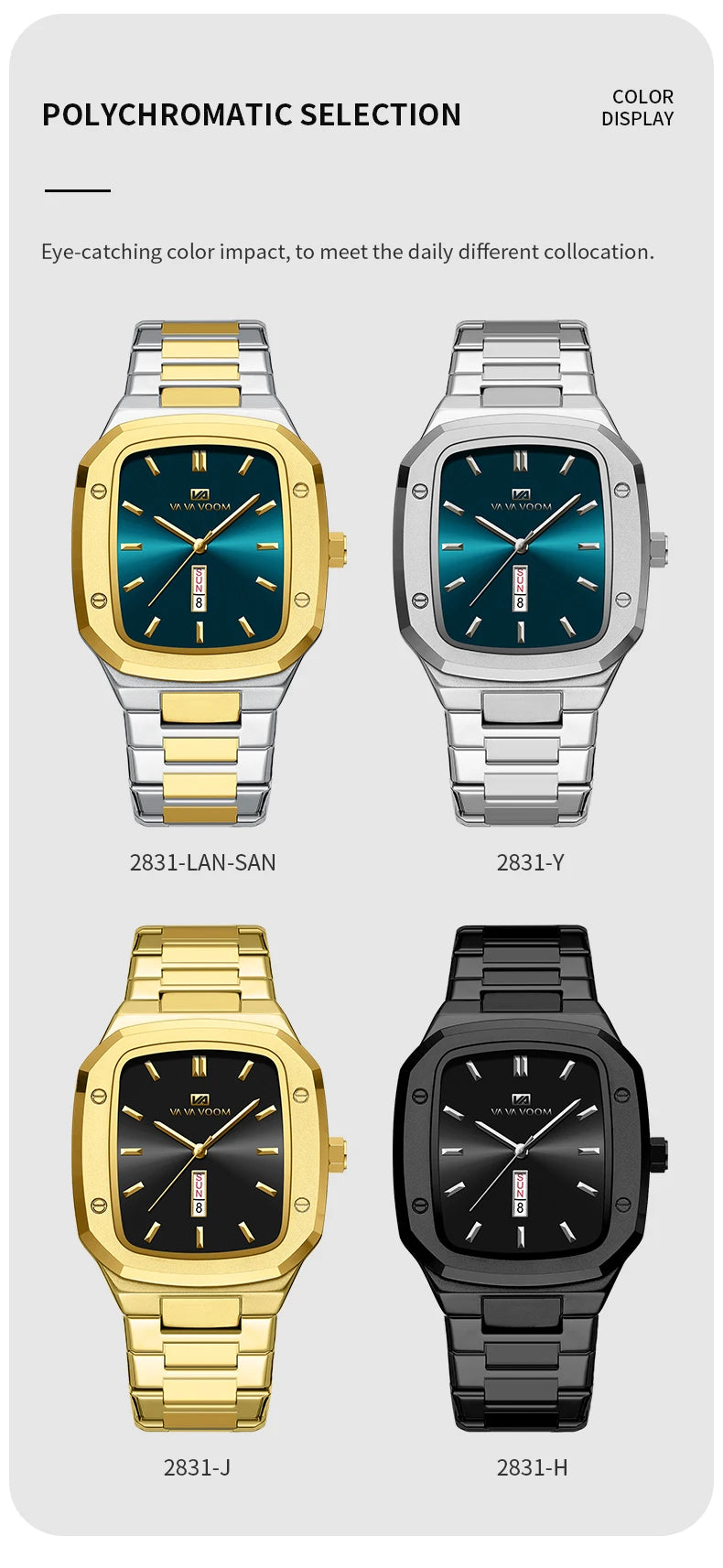 Men Watch Gold 3Bar