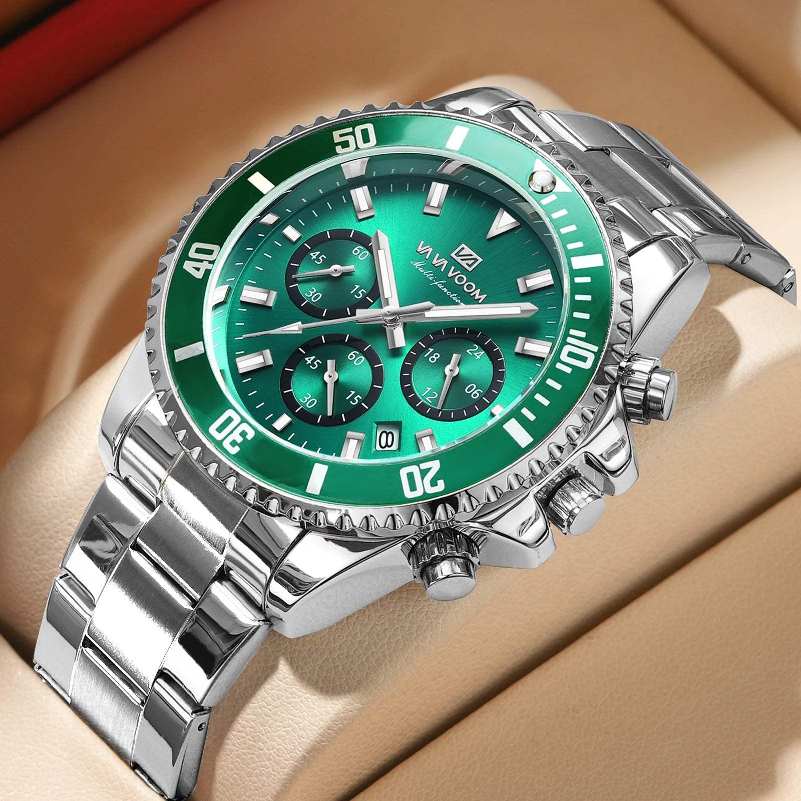 Multifunctional Men Quartz Watch Luxury Water Night