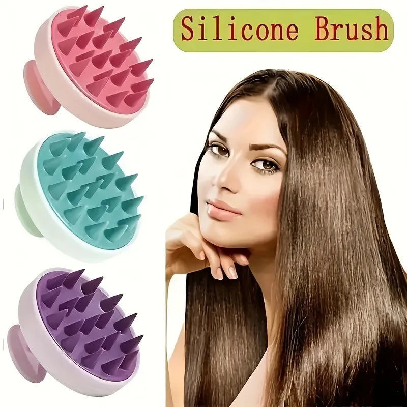 2-in-1 Silicone Scalp Massager & Shampoo Brush