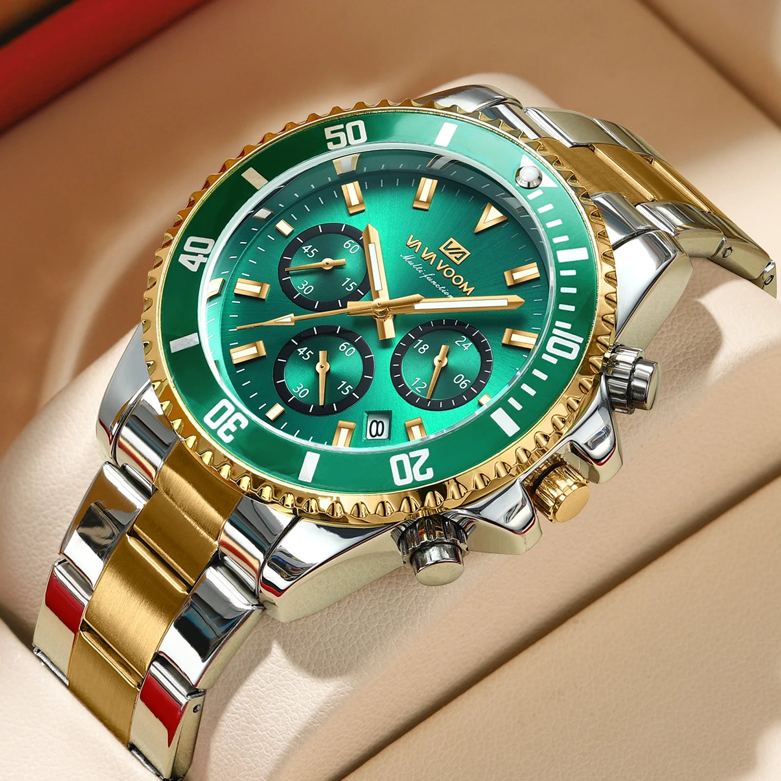 Multifunctional Men Quartz Watch Luxury Water Night