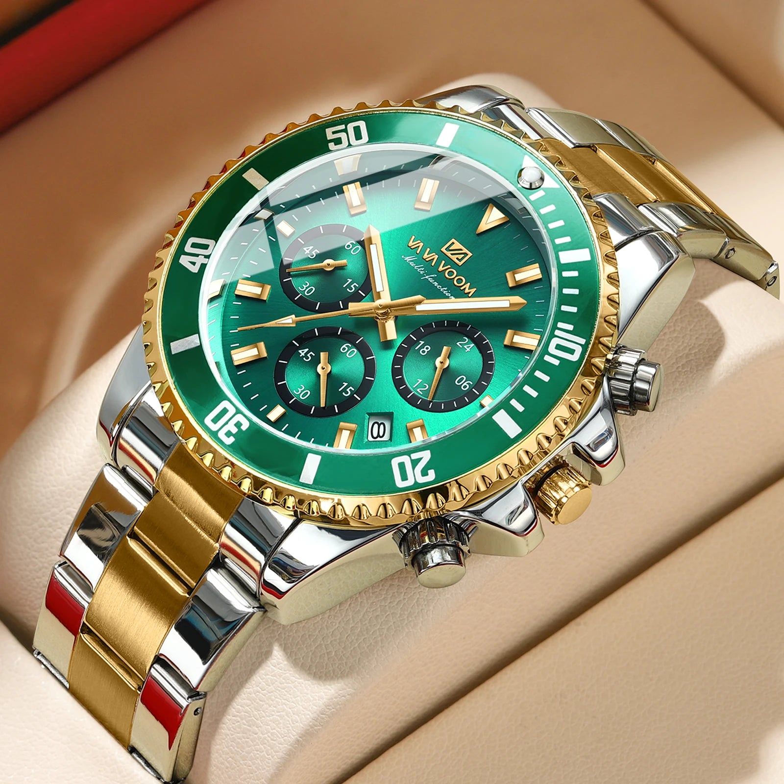 Multifunctional Men Quartz Watch Luxury Water Night