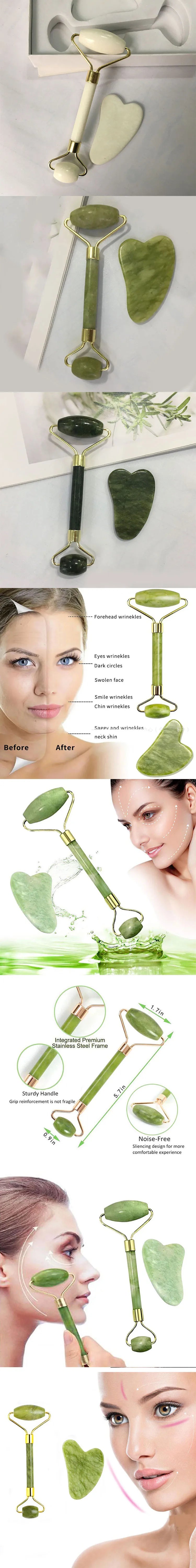 2PCS Gua Sha Natural Stone Gowoman