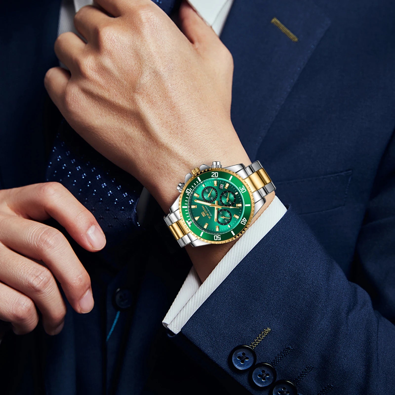 Multifunctional Men Quartz Watch Luxury Water Night