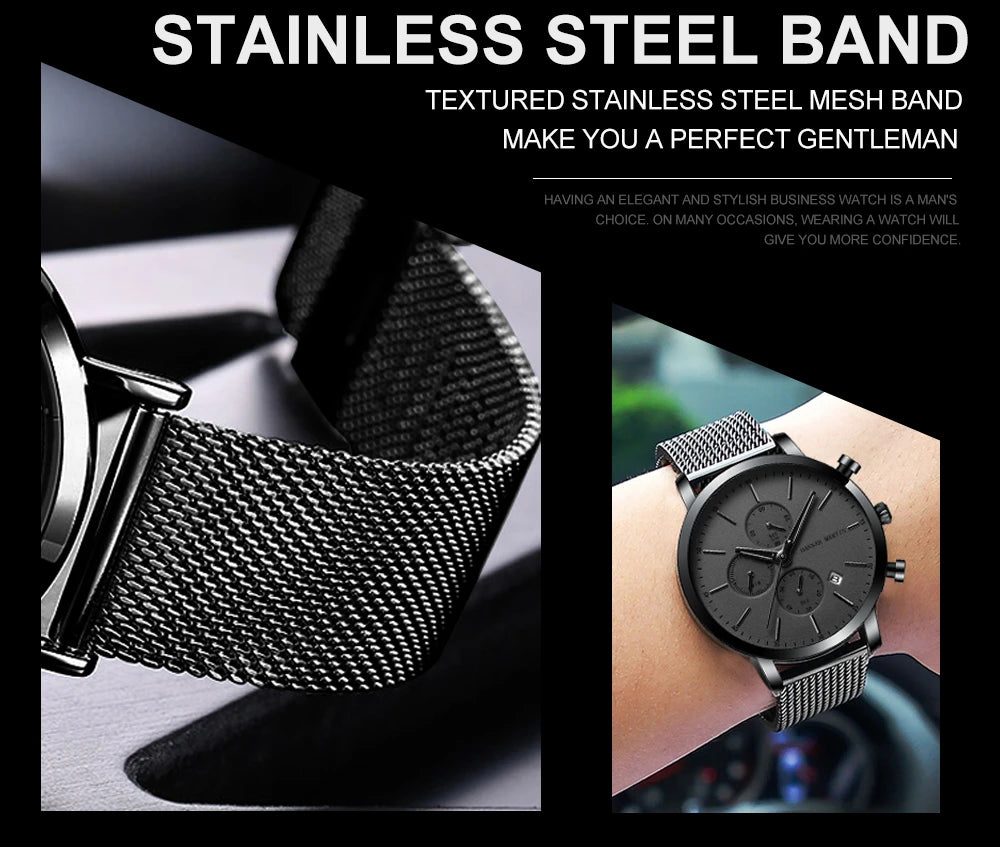Men Watch Brand Business Style