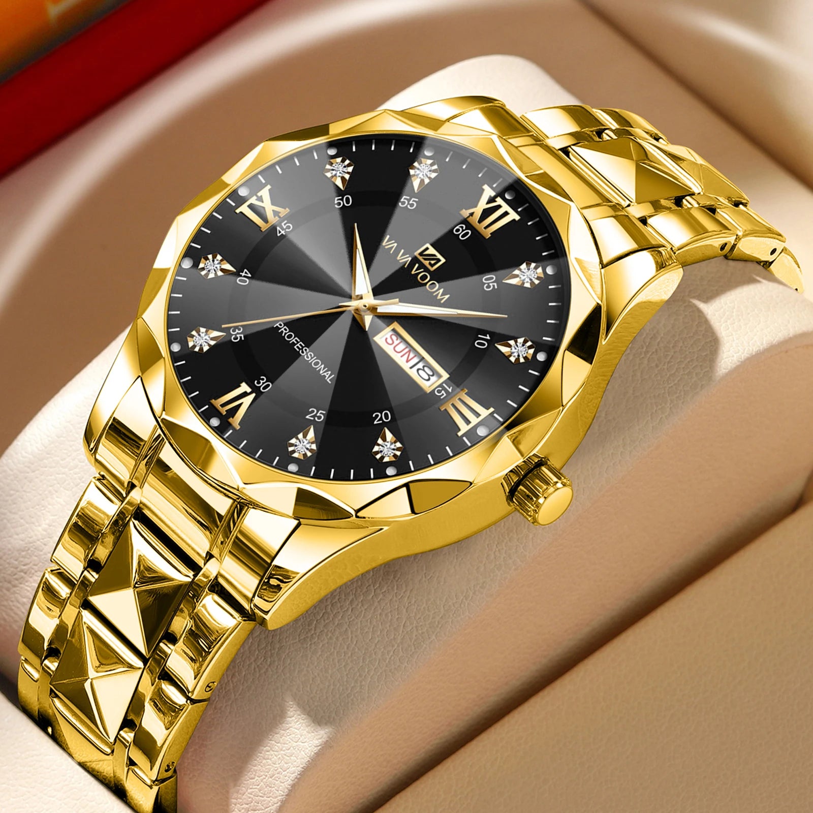 Men Watch Water Diamond Luxury Night