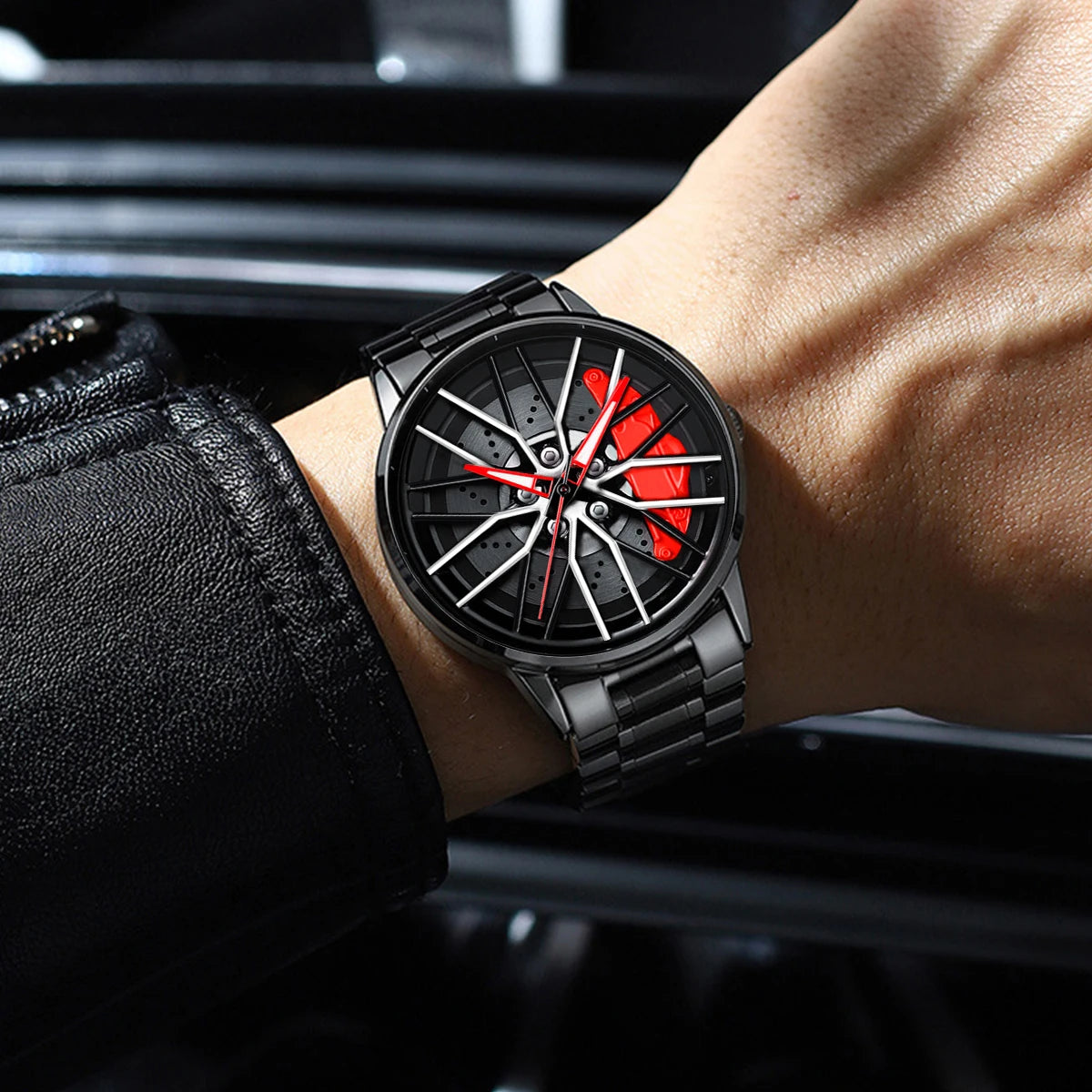 Men's Watch Rotating Dial Car Clock