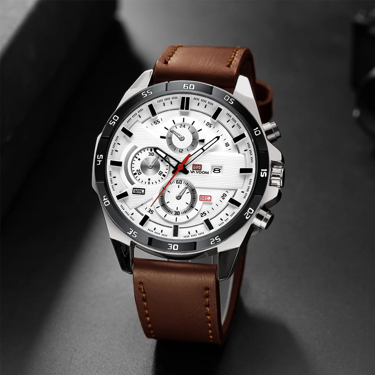 Black Leather Watch