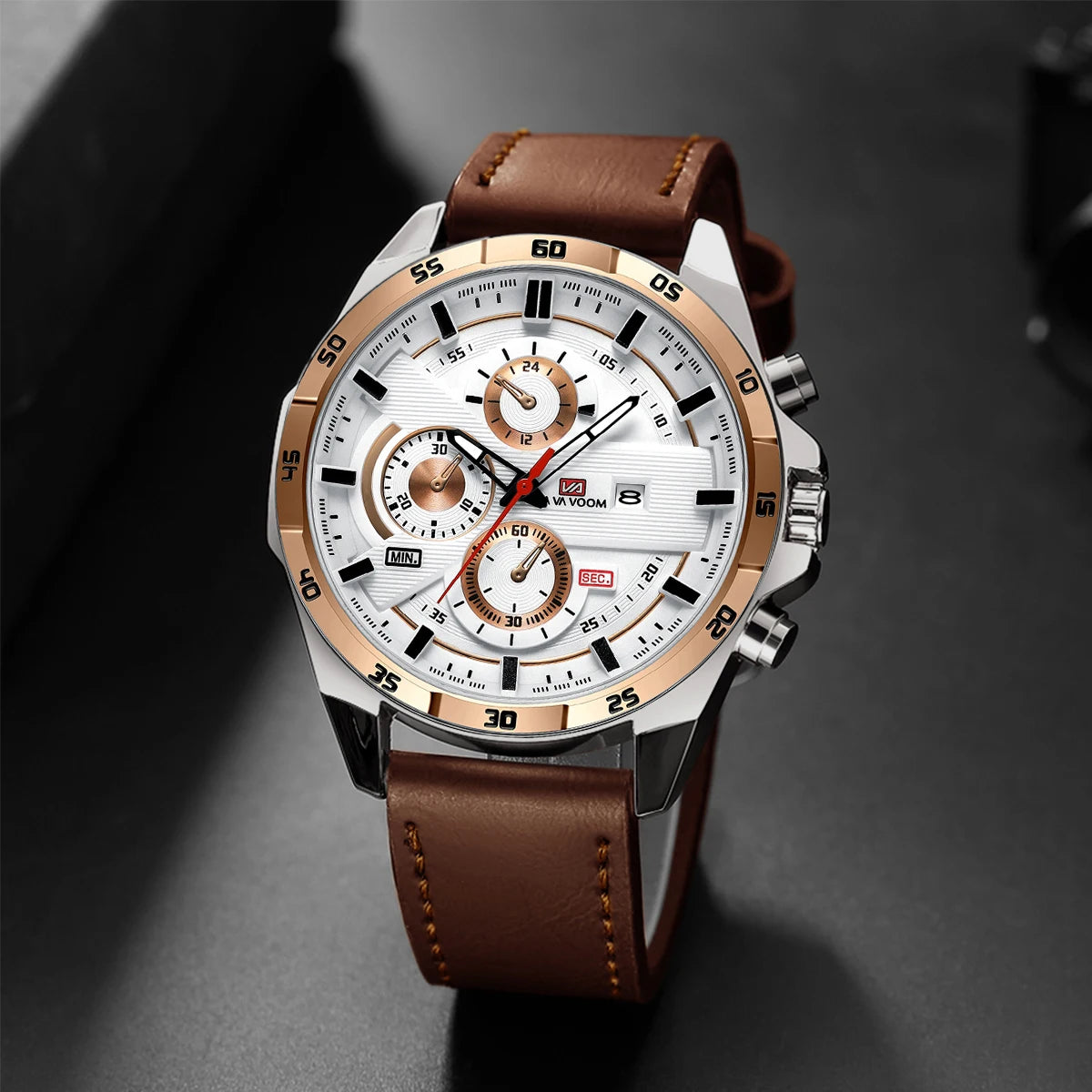 Black Leather Watch