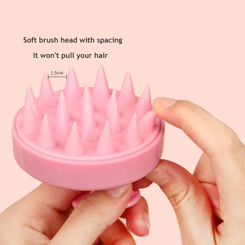 2-in-1 Silicone Scalp Massager & Shampoo Brush