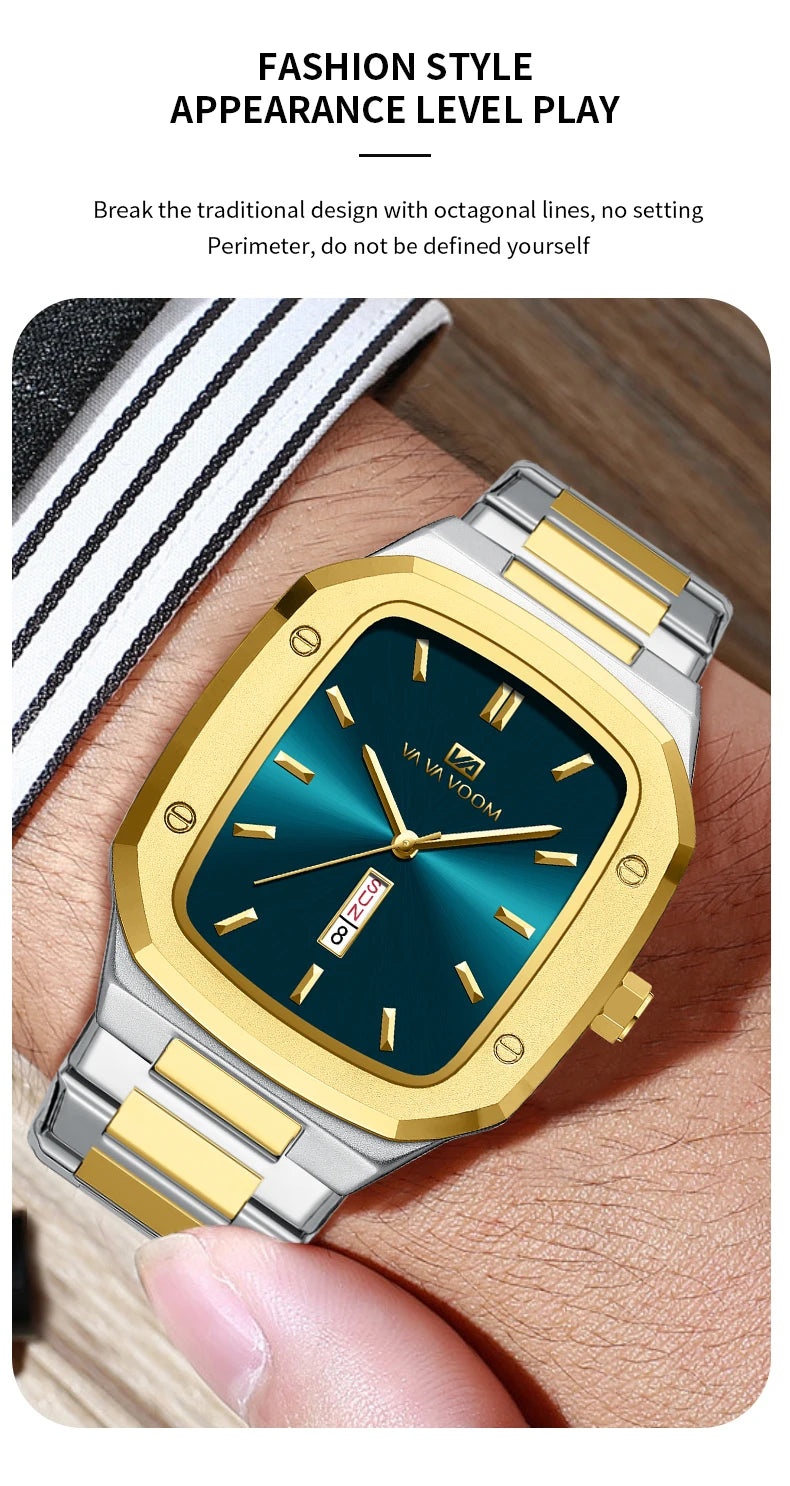 Men Watch Gold 3Bar